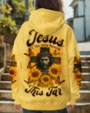 Jesus Is The Only Reason Cross Sunflower Women's All Over Print Shirt - Tltr1706252