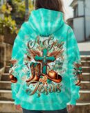 Just A Girl Who Loves Jesus Tie Dye Women's All Over Print Shirt  - Tltr1406252
