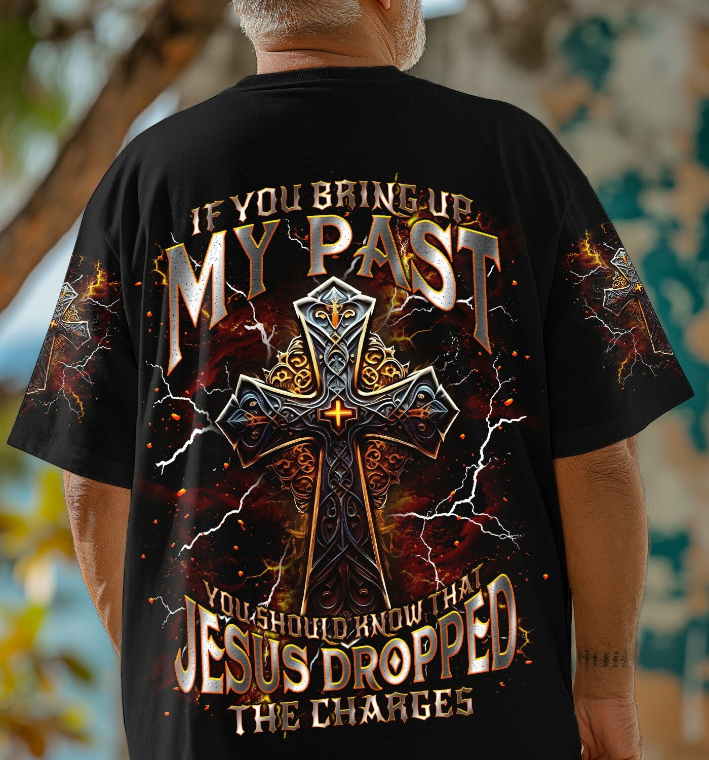 Jesus Dropped The Charges Men's All Over Print Shirt - Tlnt0406252
