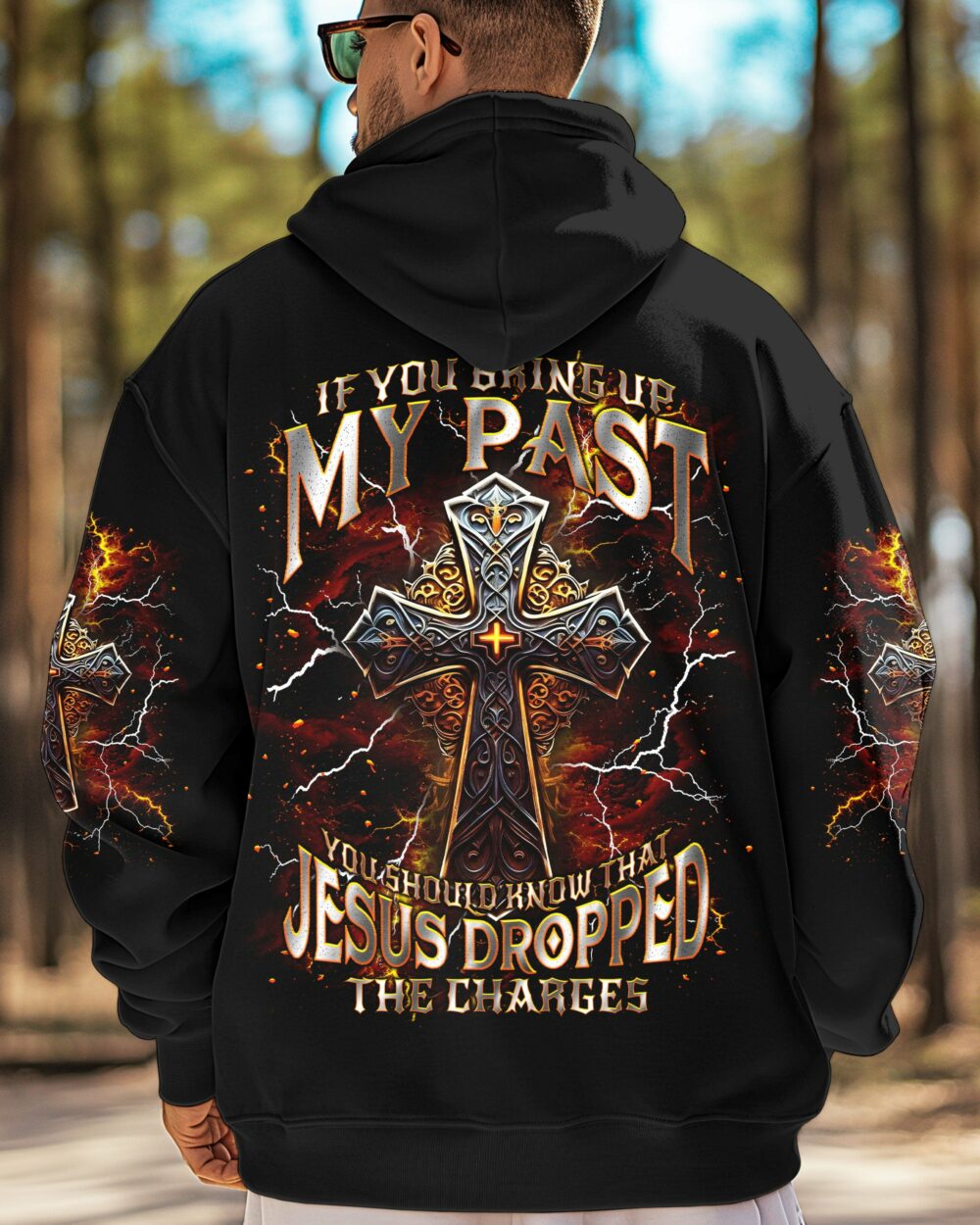 Jesus Dropped The Charges Men's All Over Print Shirt - Tlnt0406252 - Image 8