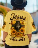 Jesus Is The Only Reason Cross Sunflower Women's All Over Print Shirt - Tltr1706252