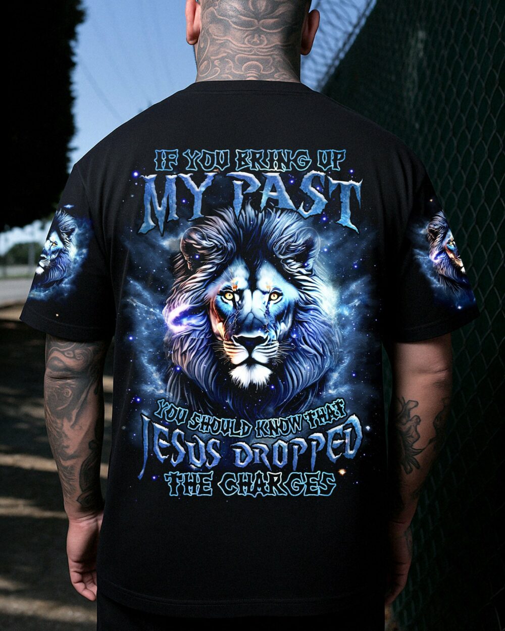 Jesus Dropped The Charges Lion Men's All Over Print Shirt  - Tlnz0306252