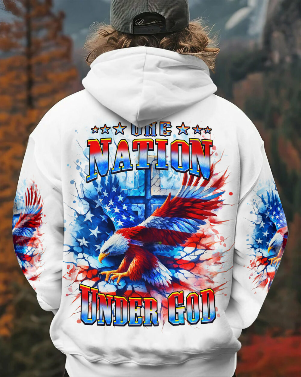 One Nation Under God Warrior Men's All Over Print Shirt - Yhhn1206253 - Image 8