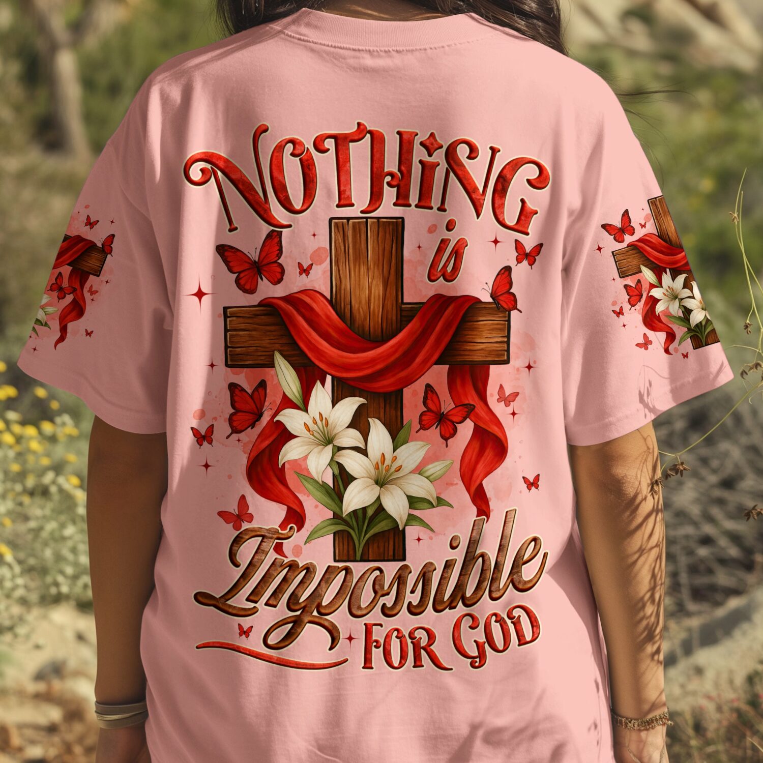 Nothing Is Impossible For God Women's All Over Print Shirt - Tyqy1206252