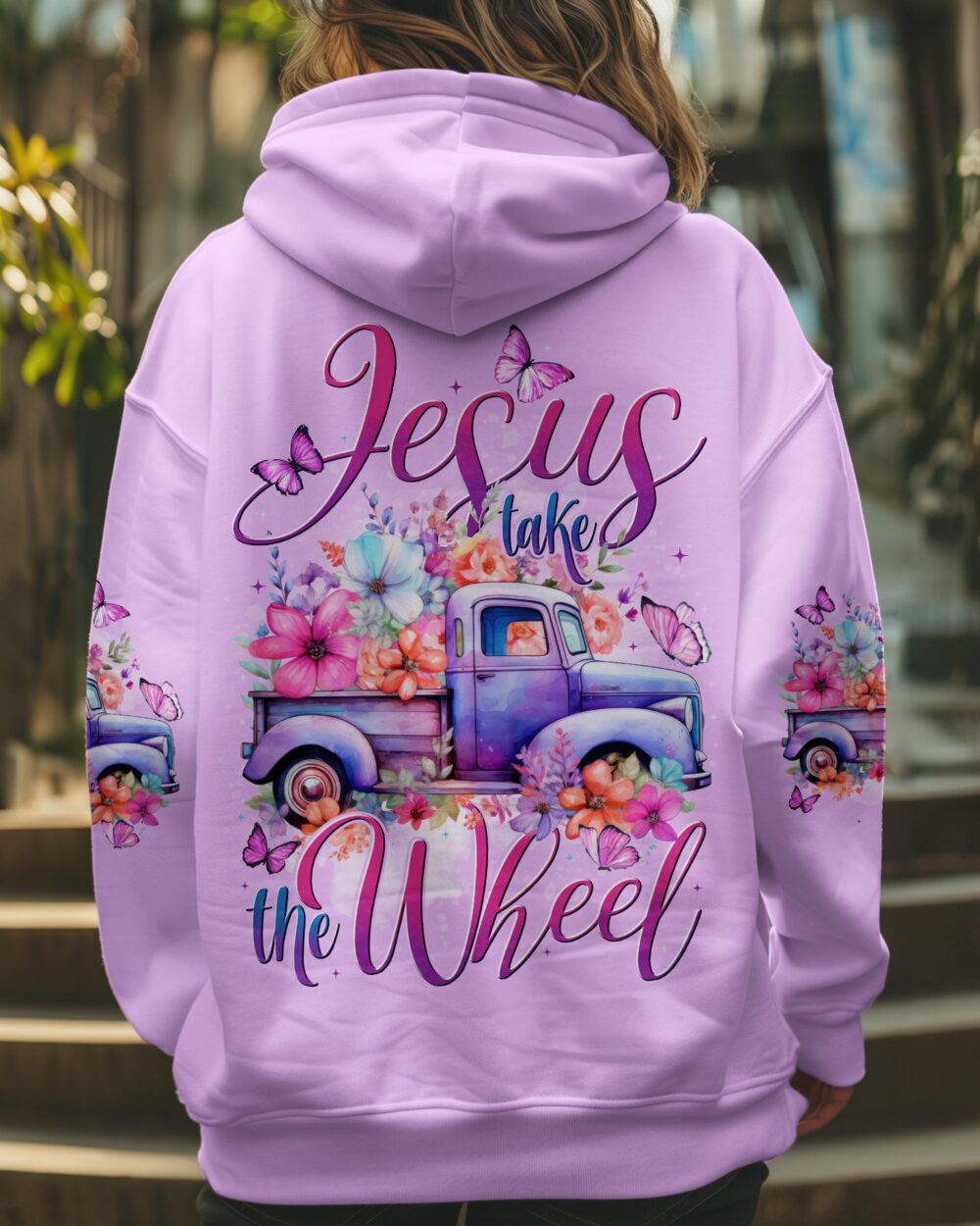 Jesus Take The Wheel Women's All Over Print Shirt - Tytd1706251 - Image 2