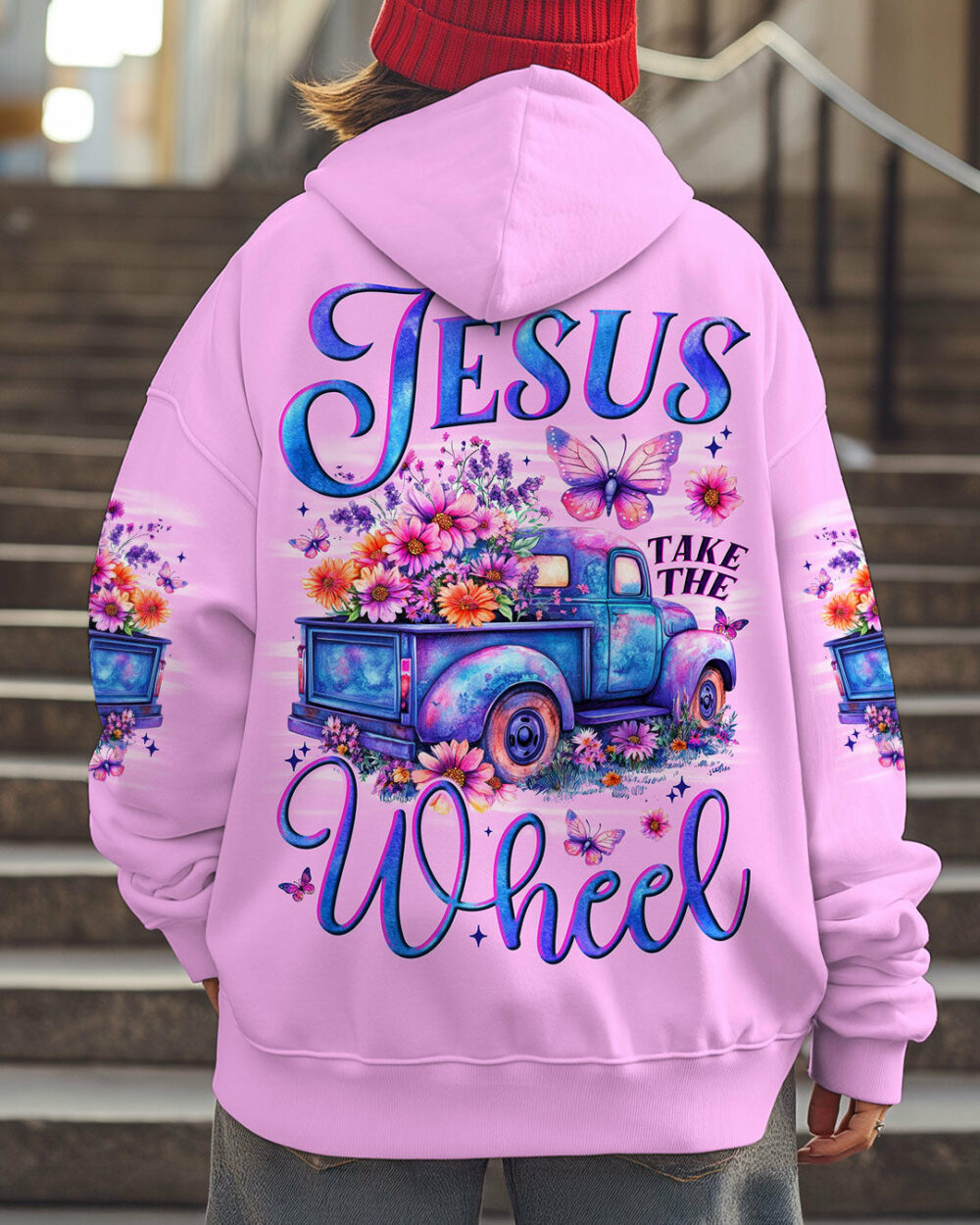 Jesus Take The Wheel Women's All Over Print Shirt - Tytm1706252 - Image 2