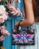 I Believe There Are Angels Among Us Leather Handbag - Tytm2202251
