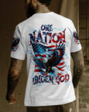 One Nation Under God Eagle Men's All Over Print Shirt  - Tltr3005252