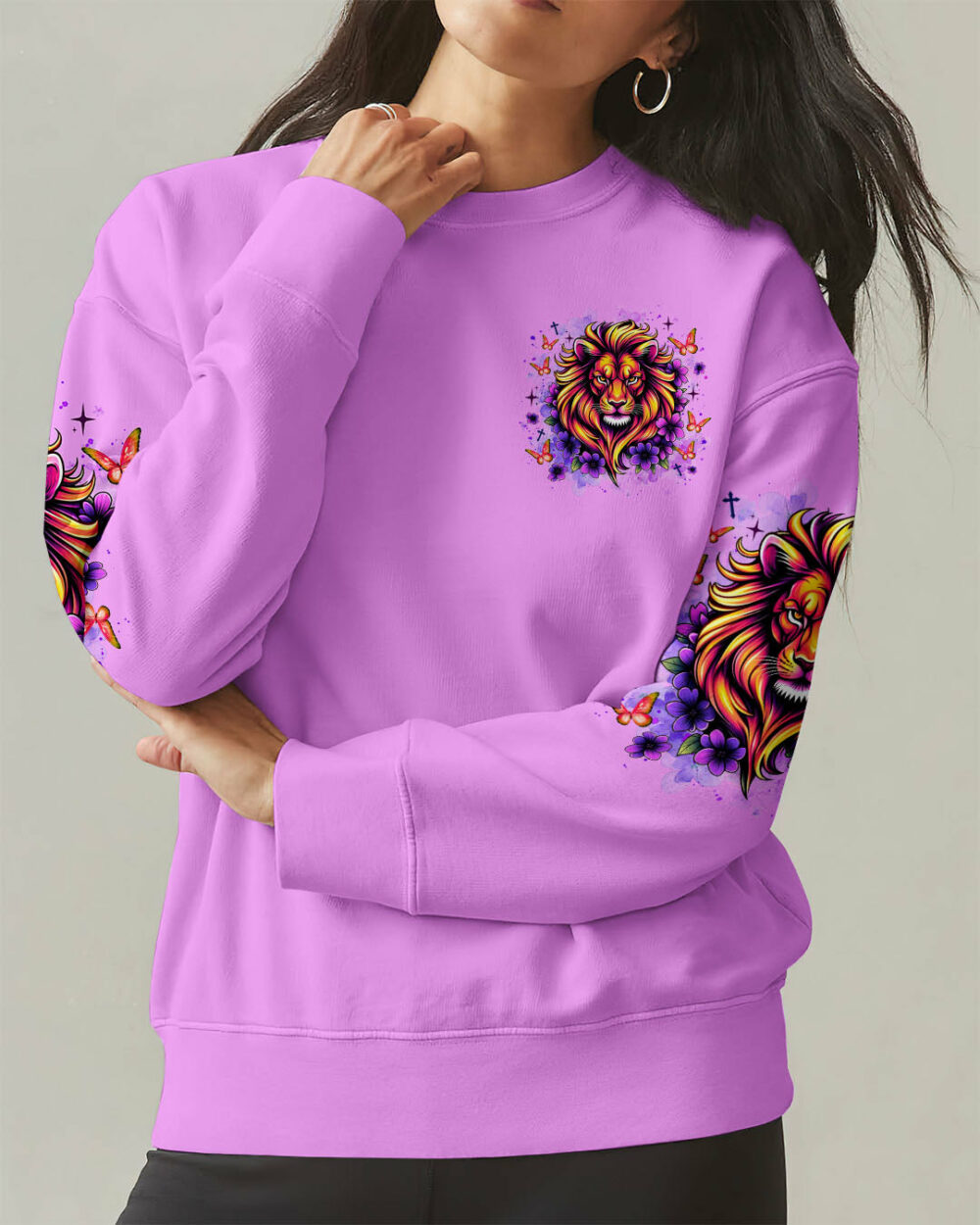 Jesus Dropped The Charges Lion Women's All Over Print Shirt  - Tlnz1106252 - Image 10