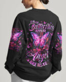 When Butterflies Appear Angels Are Near Women's All Over Print Shirt - Tlnz1806252