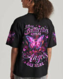 When Butterflies Appear Angels Are Near Women's All Over Print Shirt - Tlnz1806252