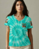 Just A Girl Who Loves Jesus Tie Dye Women's All Over Print Shirt  - Tltr1406252