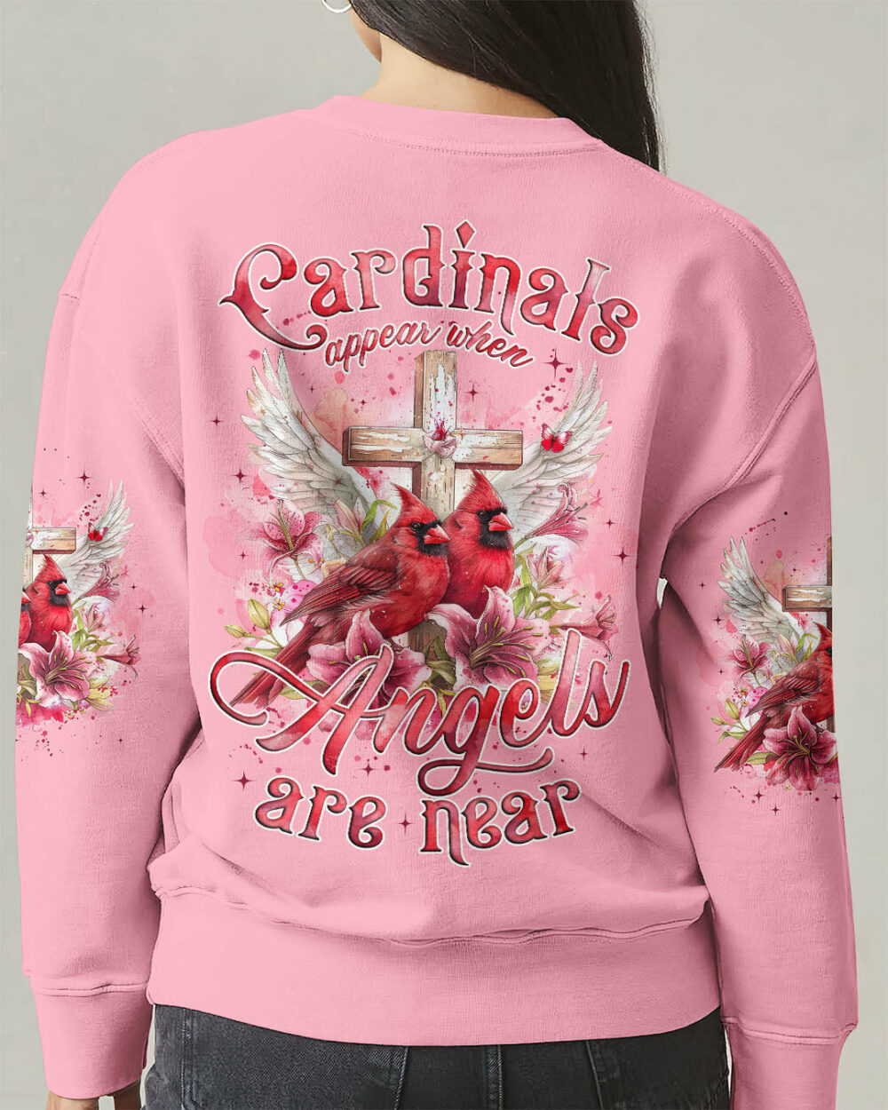 Cardinals Appear When Angels Are Near Women's All Over Print Shirt - Tyqy1806257 - Image 9