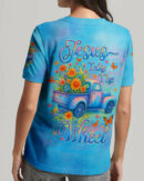 Jesus Take The Wheel Women's All Over Print Shirt - Ỵhlt1706253