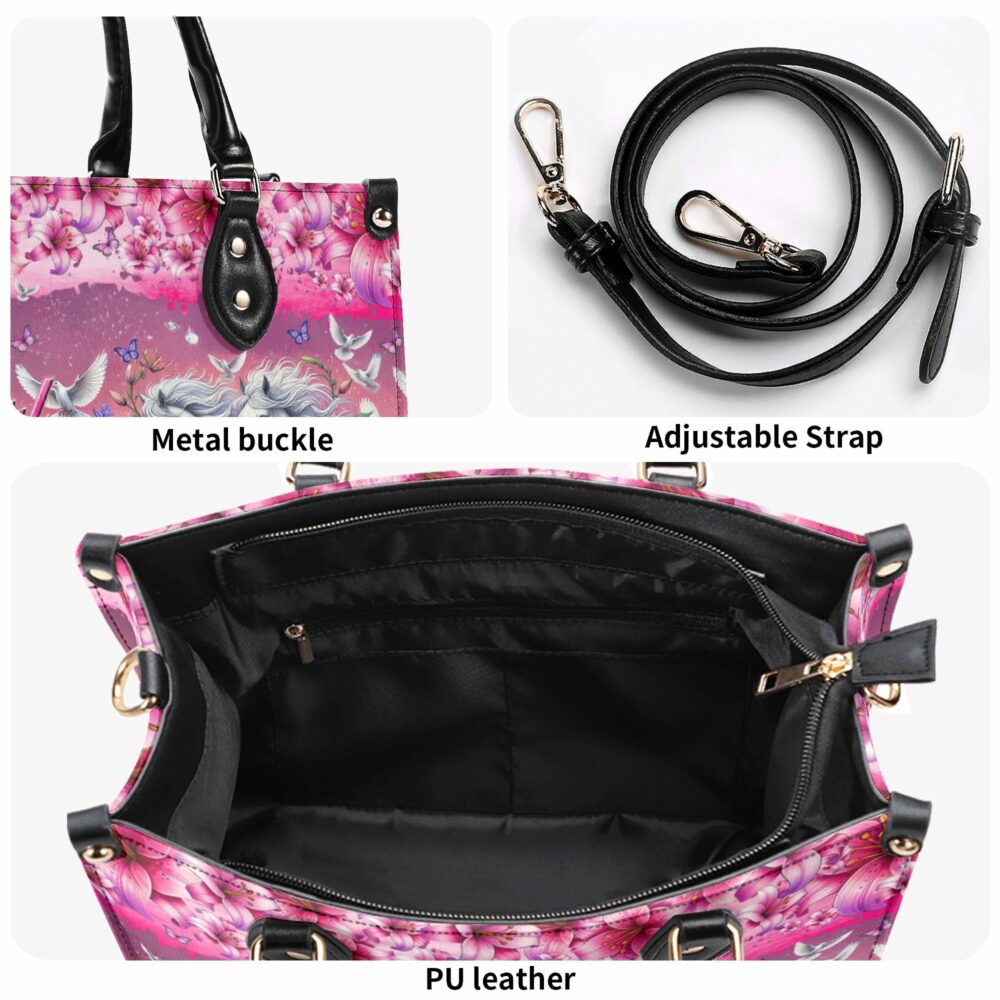 This Girl Runs On Jesus And Horses Leather Handbag - Tytm1903254 - Image 6