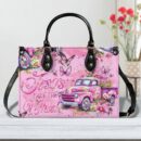 Jesus Take The Wheel Leather Handbag - Tyqy1604256