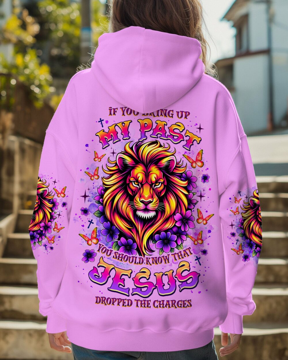 Jesus Dropped The Charges Lion Women's All Over Print Shirt  - Tlnz1106252 - Image 5