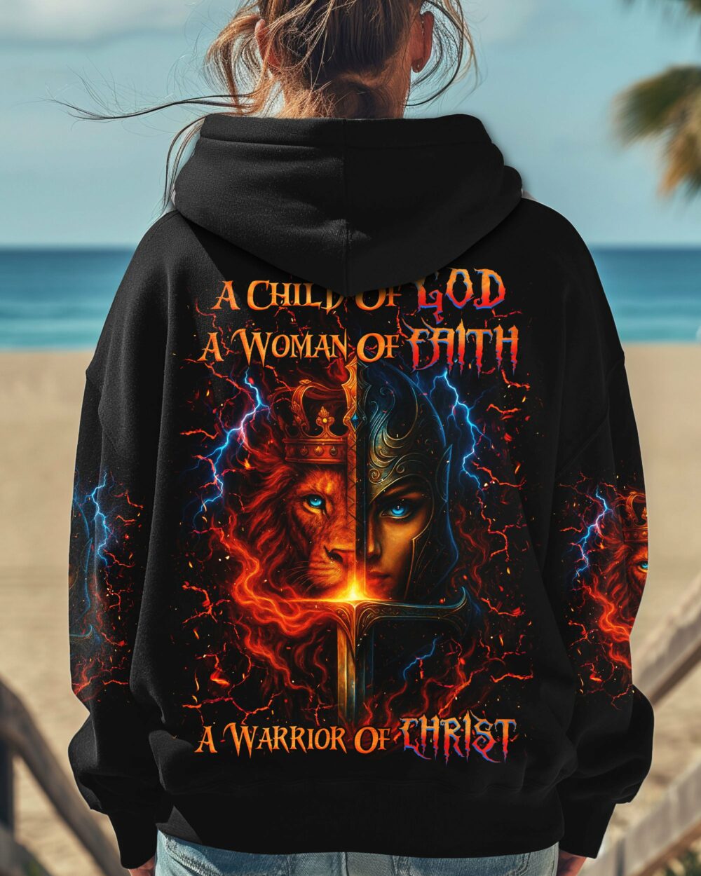 A Child Of God A Woman Of Faith Women's All Over Print Shirt -  Tlnz1606254 - Image 2