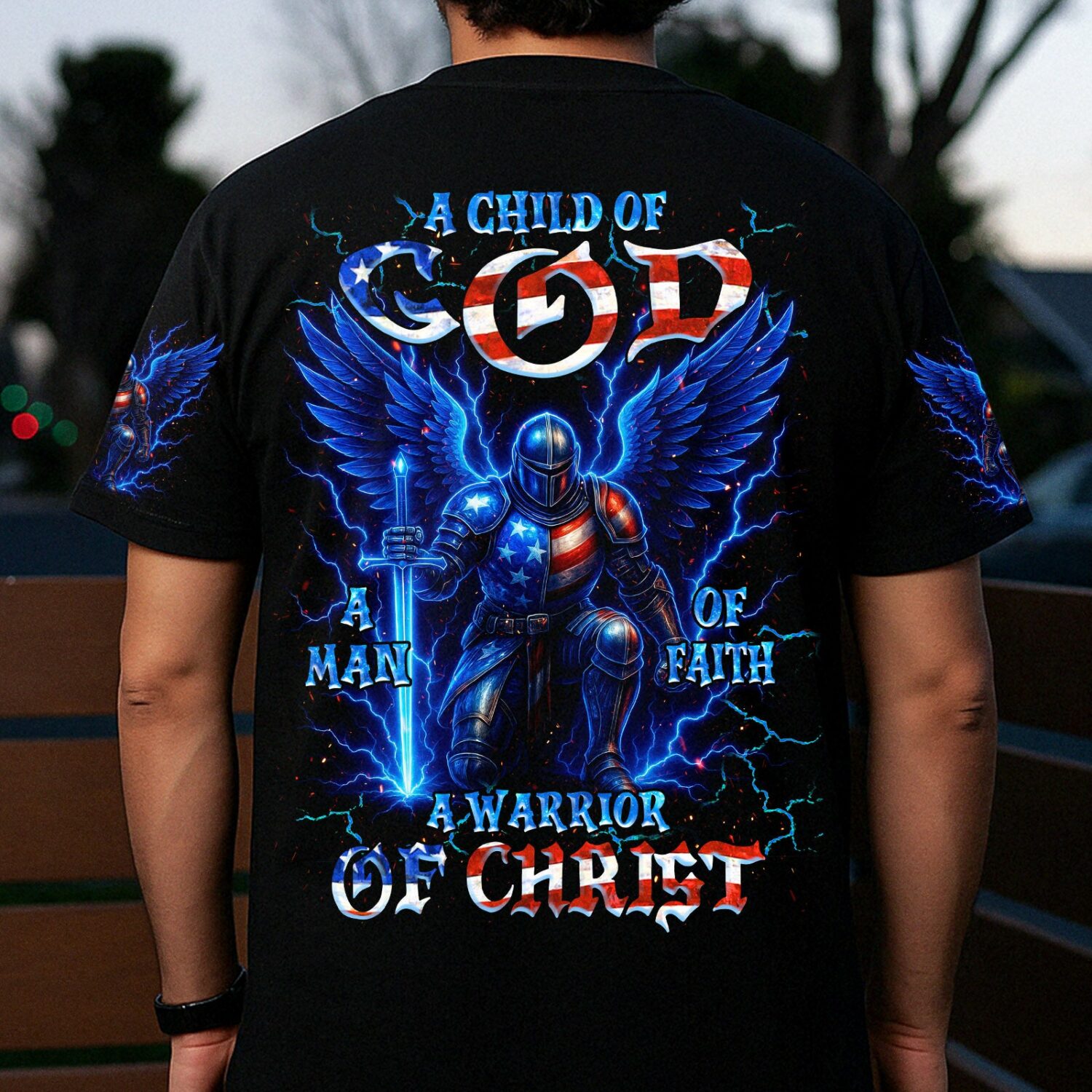 A Warrior Of Christ Warrior Men's All Over Print Shirt - Tlnz2305252