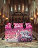 This Girl Runs On Jesus And Horses Leather Handbag - Tytm1903254