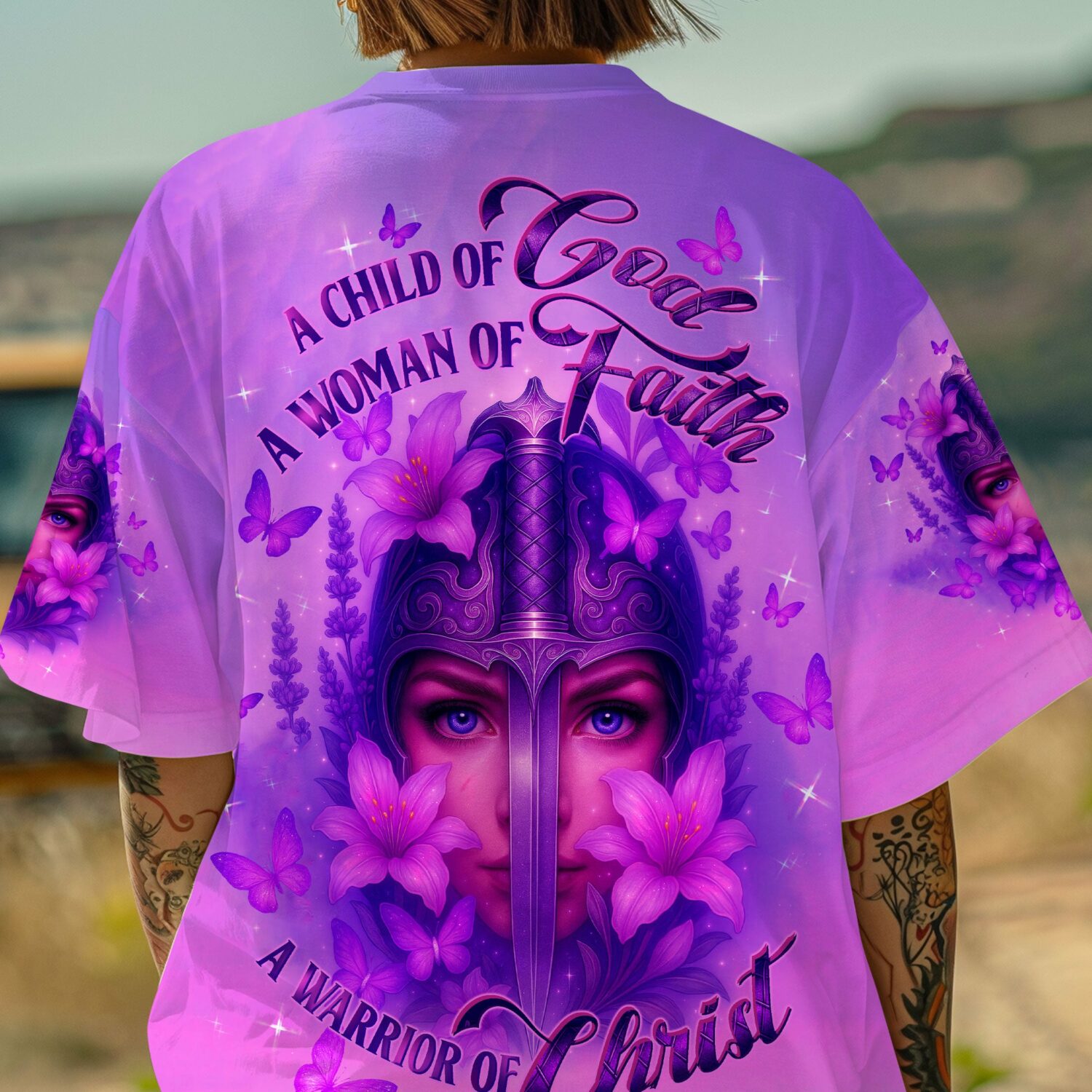 A Child Of God A Woman Of Faith Warrior Women's All Over Print Shirt  - Tltw2107253