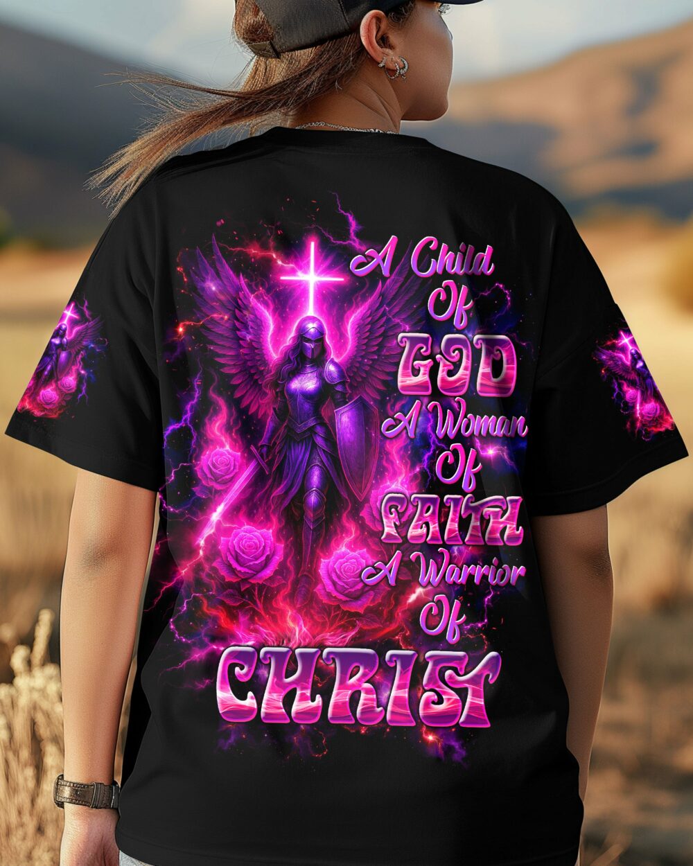A Child Of God A Woman Of Faith Warrior Women's All Over Print Shirt  - Tltw1807254