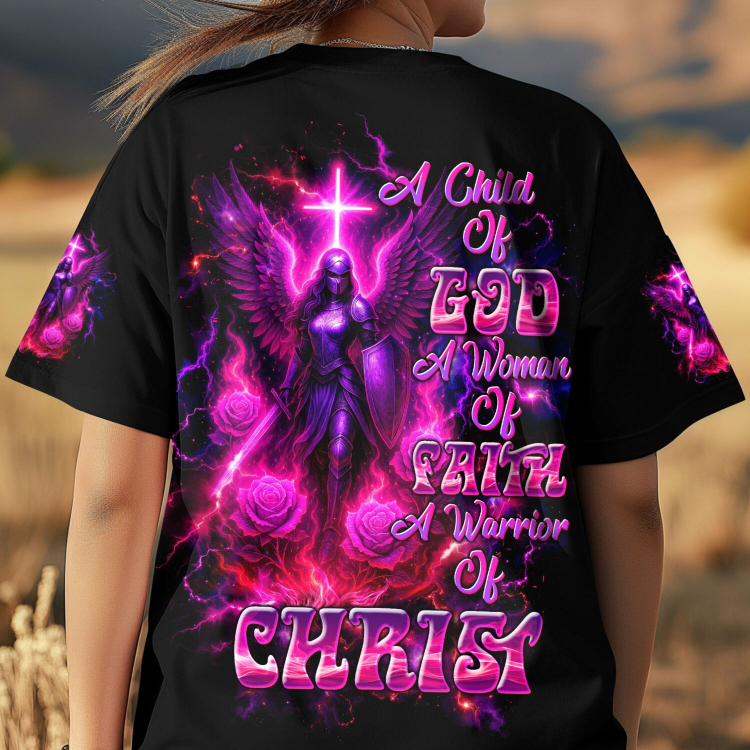 A Child Of God A Woman Of Faith Warrior Women's All Over Print Shirt  - Tltw1807254