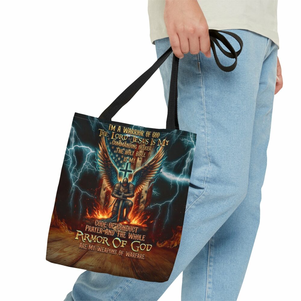 I'm A Warrior Of God Tote Bag - Tytd041123 - Image 6