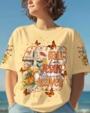 Fall For Jesus Autumn Women's All Over Print Shirt   - Tlnt1407252
