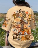 Give Thanks To The Lord Autumn Women's All Over Print Shirt   - Tltr2407252