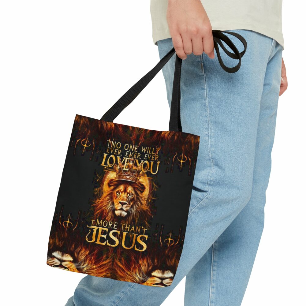 No One Will Ever Love You More Than Jesus Tote Bag - Tytm3006238 - Image 5