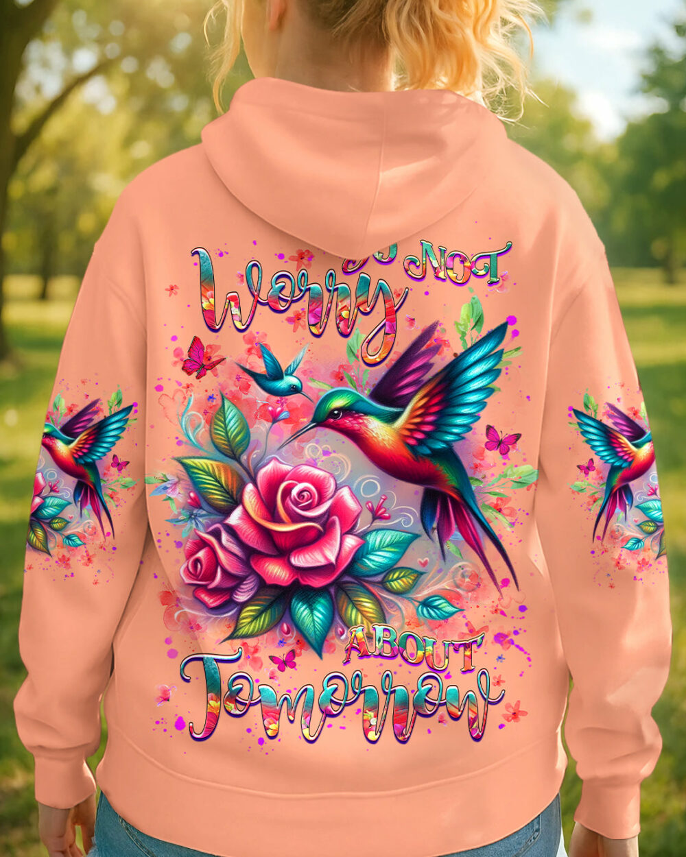Do Not Worry About Tomorrow Women's All Over Print Shirt - Yhhg2207251 - Image 7