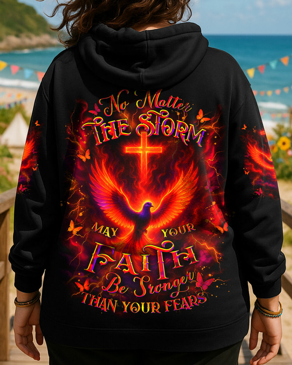 No Matter The Storm Women's All Over Print Shirt - Yhdu2107253 - Image 7