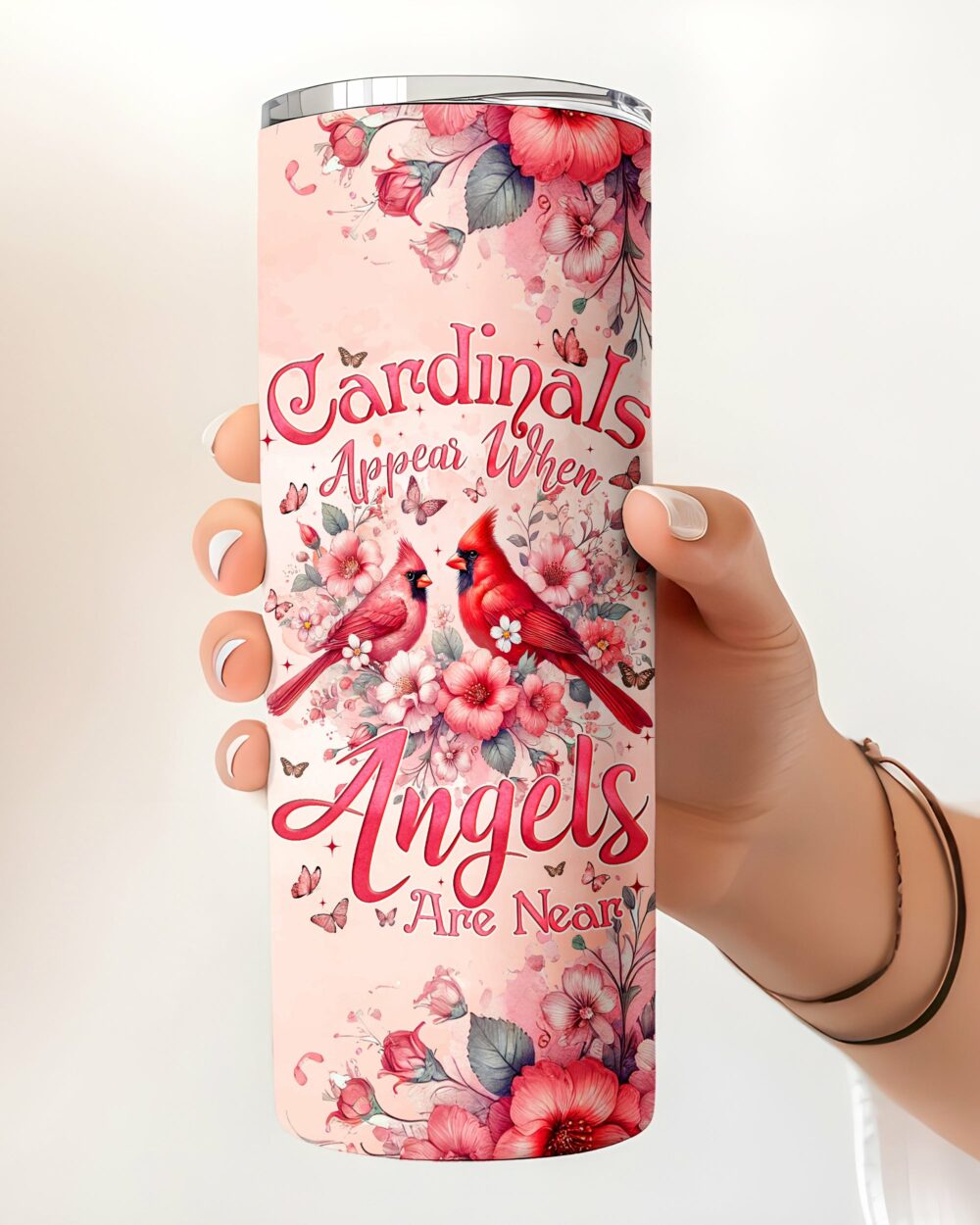 When Cardinals Appear Angels Are Near Tumbler - Tyqy1802252 - Image 2
