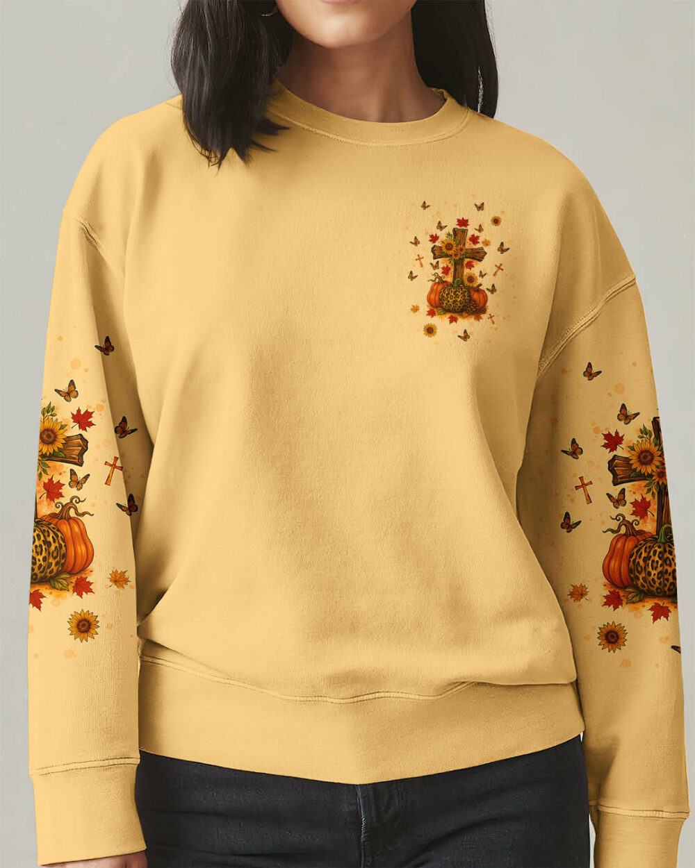 Fall For Jesus Autumn Women's All Over Print Shirt   - Tlnt1707254 - Image 11