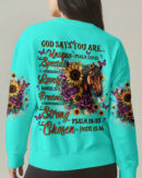 God Says You Are Horses Women's All Over Print Shirt   - Tlnz2307253