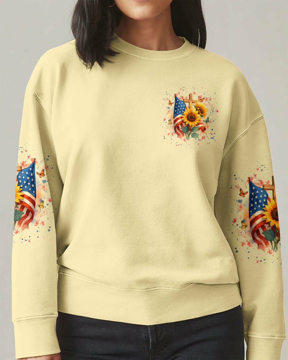 I Believe In God Sunflower Women's All Over Print Shirt - Yhhg2207252 - Image 11
