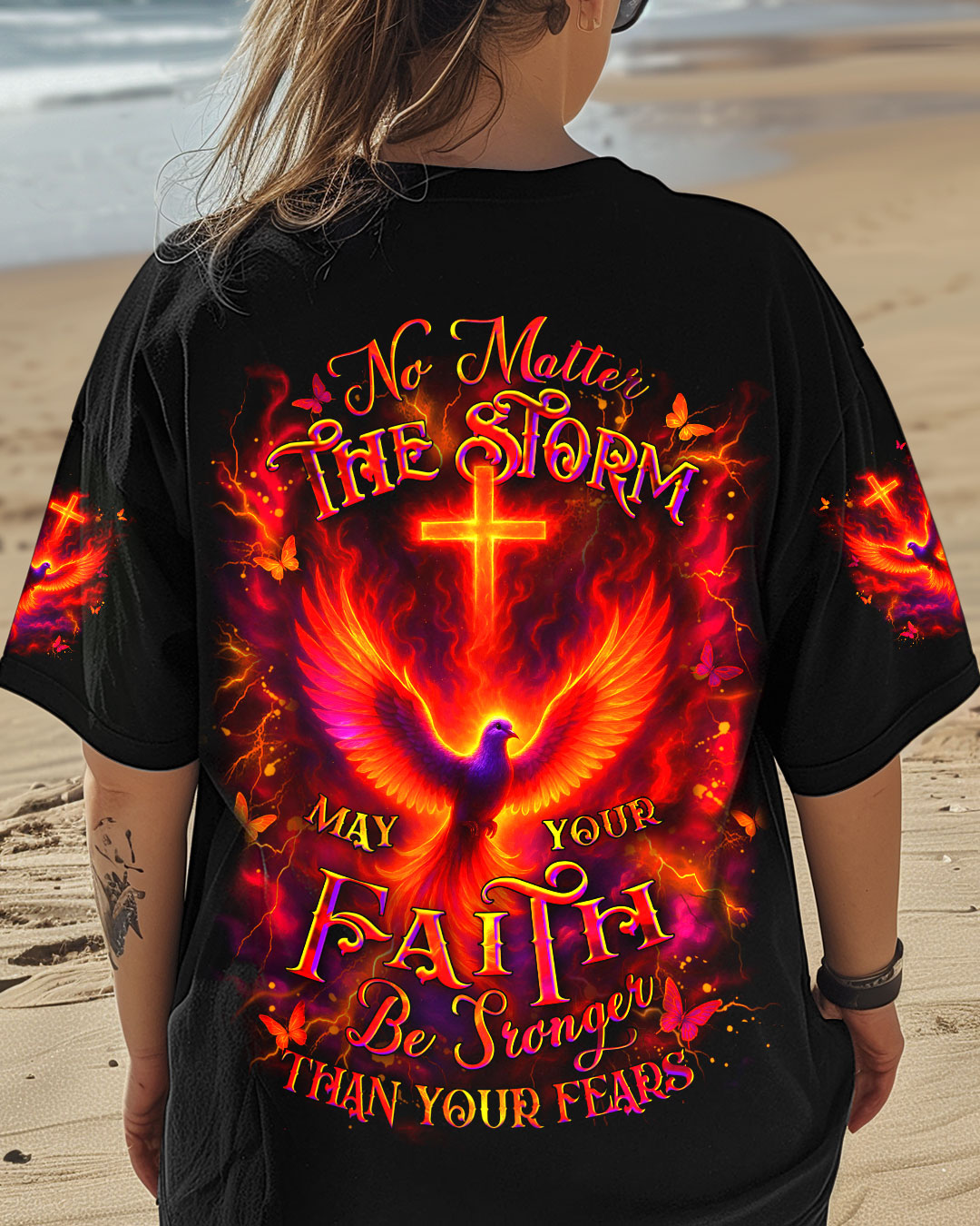 No Matter The Storm Women's All Over Print Shirt - Yhdu2107253