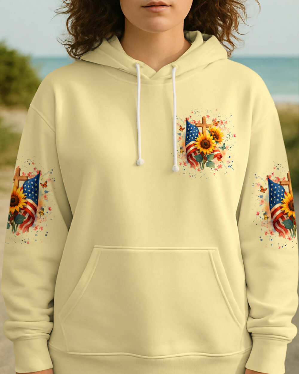 I Believe In God Sunflower Women's All Over Print Shirt - Yhhg2207252 - Image 7