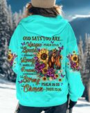 God Says You Are Horses Women's All Over Print Shirt   - Tlnz2307253