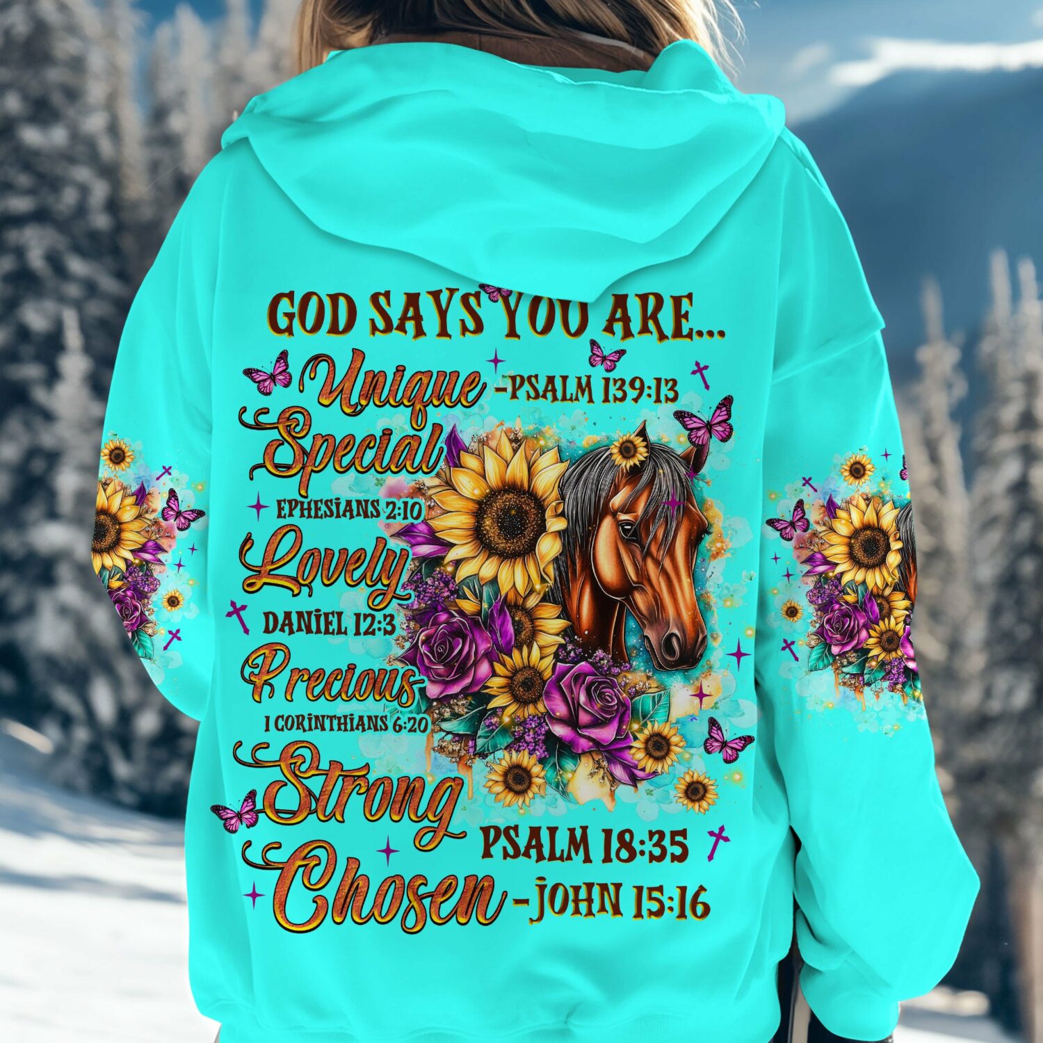 God Says You Are Horses Women's All Over Print Shirt   - Tlnz2307253